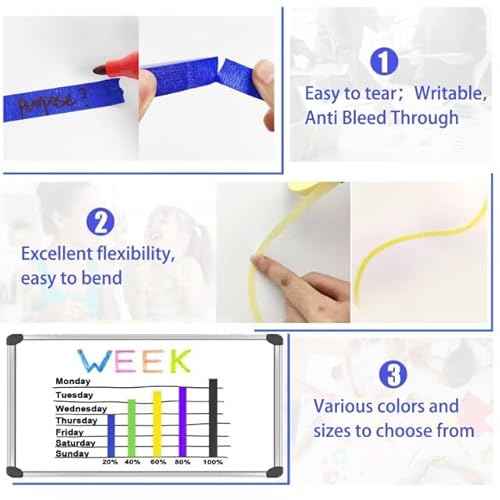 EDSRDRUS Thin Painters Tape 1/8", 1/4", 1/2" Width Options Painter's Tape Paint Tape Fine Line Masking Tape, Pinstriping Tape, DIY Art, Wall Decoration, Car Auto Paint Smart Selection 3" Large Core