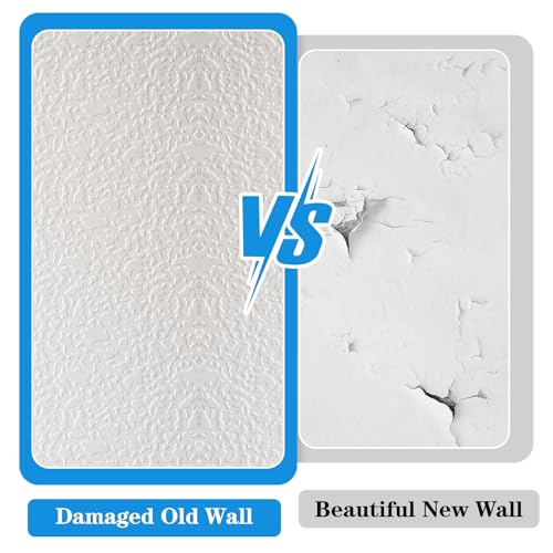 6 Pcs Knockdown Texture Spray Stencil Drywall Repair Tool 8 x 8 Inch Plastic Texture Stencil Drywall Tools Plaster Wall Panels for Wood Wall Profession DIY Supplies