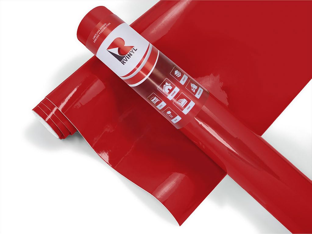 3M 2080 Series G53 Gloss Flame Red - 5ft x 6ft - 30sq ft - Dual Cast Thick Vinyl Car Wrapping Film - Vehicle Sheet Roll