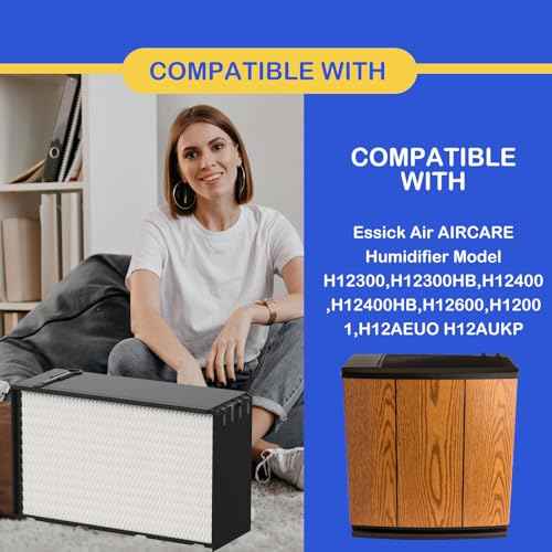 2 Pack 1045 Super Wick Filters Replacement, Compatible with Essick Air AIRCARE Humidifier Model H12300 H12300HB H12400 H12400HB H12600 H12001 H12AEUO H12AUKP Series Humidifiers