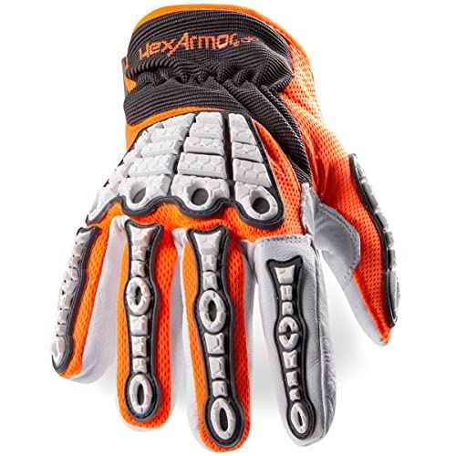 HexArmor Cut-Resistant Impact Protection Breathable Work Gloves | Chrome SLT ¢ç Series 4073