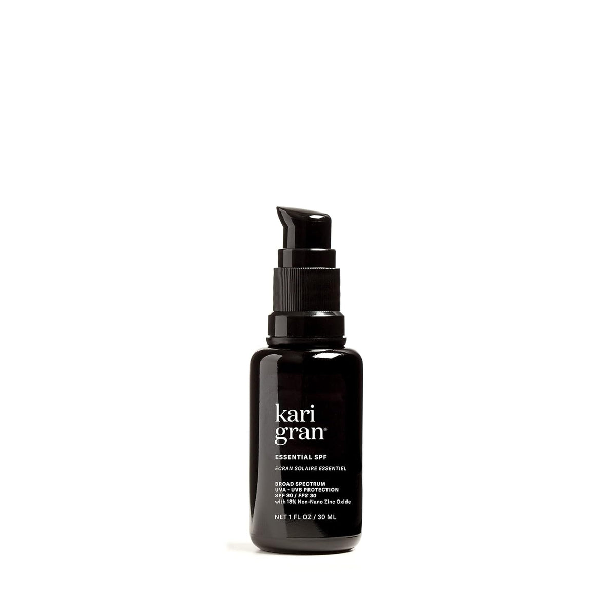 Kari Gran - Natural Essential SPF 30 Moisturizing Facial Sunscreen with Plant-Based Ingredients (1oz / 30ml)