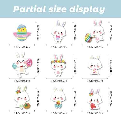 Easter Window Clings for Glass Windows Spring Window Clings Easter Window Stickers for Easter Window Decorations