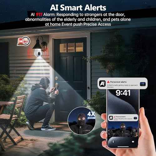 Light Bulb Camera 5G&2.4Ghz WiFi 2K Security Cameras Wireless Outdoor Indoor,AI Detection and Alarm,Two-Way Talk,Cameras for Home Security,Color Night Vision,911 Emergency Dispatch,US Based Cloud,2PCS