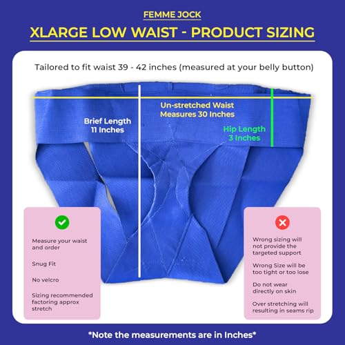 Women's Pelvic Support Belt ― Uterus Girdle for Prolapsed Bladder | Postpartum Recovery | Pain Relief | Low Waist - SAPPHIRE BLUE - XL
