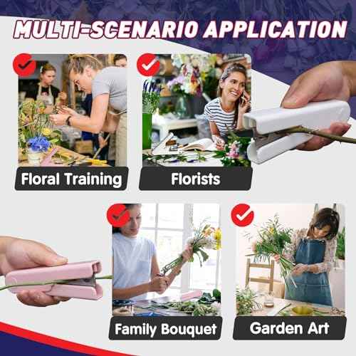 2 Pcs Rose Thorn Stripper Tool - Efficient Thorn Remover for Roses, Leaf Thorn Stripper, Flower Stem Cutter - Easy Rose Dethorner & Thorn Stripper Tool (Pink£¬White)