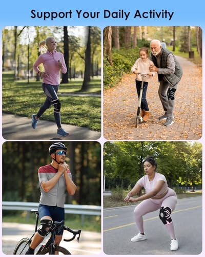 ABYON Hinged Knee Brace for Men & Women - Maximum Support with Metal Side Stabilizers, Adjustable 360° Wraparound Strap for Meniscus Tear, ACL/MCL Pain, Arthritis & Post-Surgery Recovery - Please Check How To Size Video