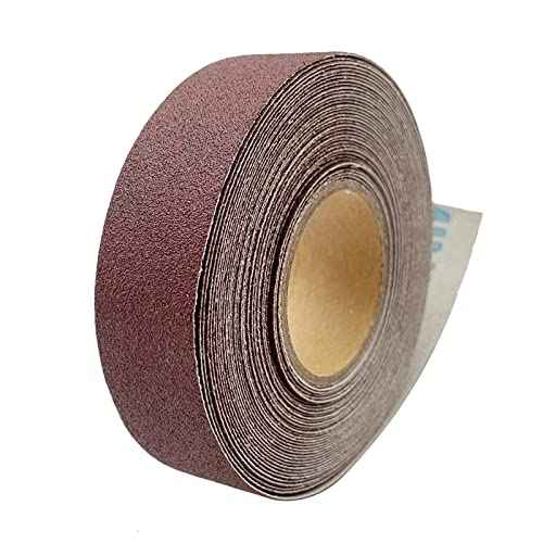 180 Grit Continuous Sandpaper Roll 1" x 26 Feet Emery Cloth Aluminium Oxide Abrasive Sandpaper Roll Drum Sander Sandpaper Rolls for Wood Furniture Finishing Metal Sanding Automotive Polishing