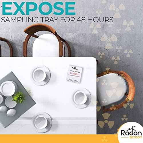 RadonScreen Radon Detector for Home Test Kit, EPA-Approved Radon Gas Detector NRPP-Certified LAB Analysis for Household Air Quality, Quick Turnaround Time, Easy to Use, Lab Fees Included