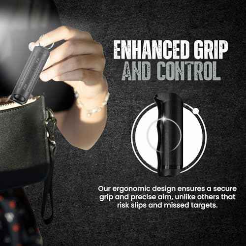 Police Magnum Keychain Pepper Spray Flip Top Safety 3 Pack 1/2oz- Maximum Heat Strength OC with Dye- Tactical Small Compact Case- for Women & Men's Self Defense- Made in The USA