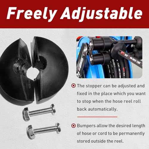 Ball Stopper for Air Hose Reels - Compatible with 3/8 Inch Air Hoses - Prevents Tangling and Damage