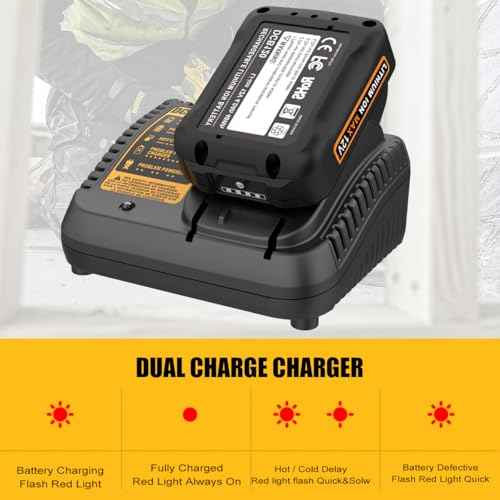 DCB120 12V 4.0Ah Replacement Battery for Dewalt 12V Battery and Charger Kit DCB121 DCB123 DCB122 DCB124 DCB125 DCB127 Compatible with All Dewalt 12 Volt Max Lithium Battery(2 Pcak)