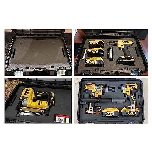 DWST88801 tool Organizer Foam Insert for DeWalt tstak packout foam inserts DWST17808, DWST17807, DWST17805(2Pcs)