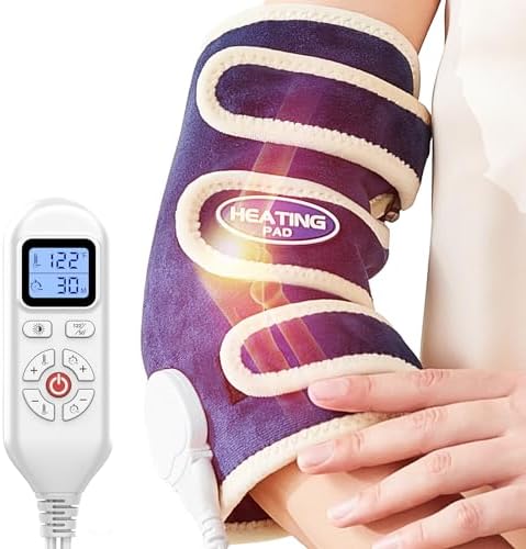CAMECO Heated Elbow Wrap for Pain Relief, Electric Arm Heating Pad for Tendonitis, Tennis Elbow & Arthritis, Dry Heat Therapy Brace, Auto Shut Off & 86℉-158℉ Adjustable for Leg, Knee, Men & Women