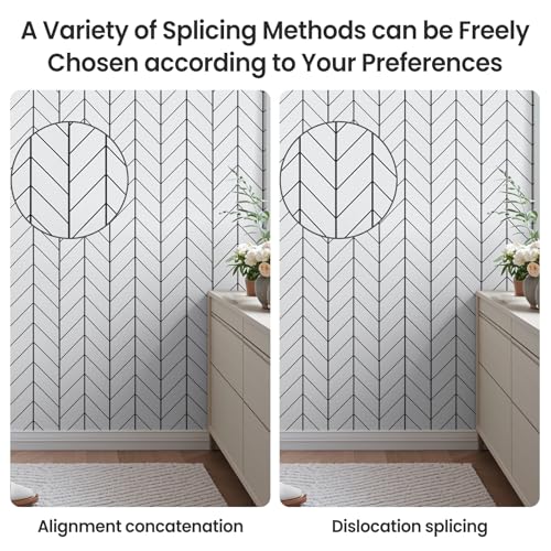 LXCREAT Black and White Peel and Stick Wallpaper for Laundry Forgiving Removable Stripes Contact Paper 17.71" X 118" Self Stick Wall Paper Peel and Modern Vinyl for Bedroom