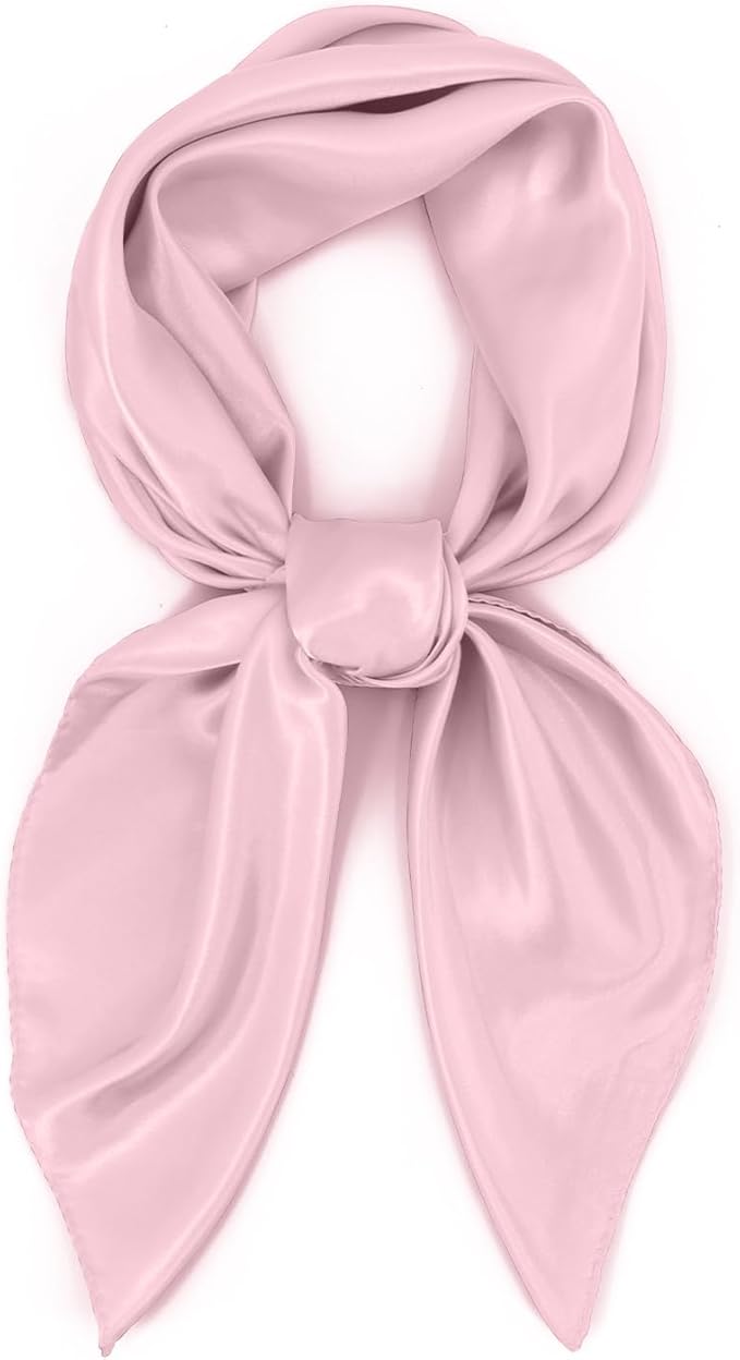 vimate 35" Square Silk Like Head Scarf - Women's Fashion Satin Scarf Bandana for Hair Wrapping at Night.