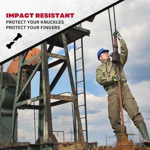 Cestus 5056, Heavy Duty Winter Work Gloves for Men with Impact, Insulated Waterproof for Construction, Rigging, Demolition
