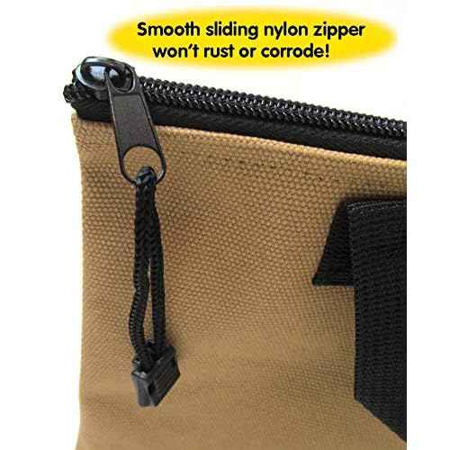Rugged Canvas Tool Bags, Heavy-Duty Tool Organizers, Tool Holders (Set of 5)