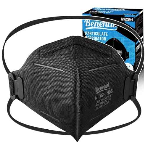 N95 Masks for Adults - NIOSH-Approved Individually Wrapped Reusable N95 Face Masks- 95% Filtration for Easy Breathing