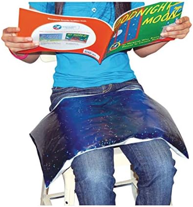 Skil-Care Weighted Rectangular Lap Pad Blue Gel, 7lbs - Vinyl Covered, Heat Sealed, Calming Sensory Aid, Wipe Clean, Calms User, 914508