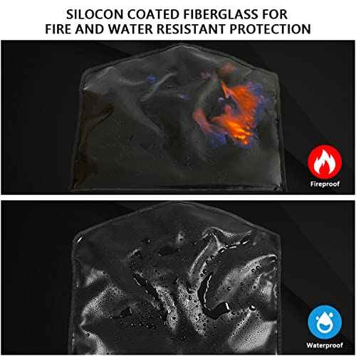 JUGREAT Fireproof Hanger Diversion Safe Bag With Lock, Hidden Storage for Valuables, Secret Under Clothes With Hidden Compartment to Hide Items for Home or Travel - 1 Pack