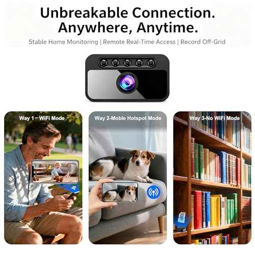 Hidden Camera with Cloud, 4K HD WiFi Mini Spy Camera 150¡Æ View Video, Wireless Indoor Surveillance Secret Camera, Smart AI Motion Detection/Night Vision for Home Security Small Nanny Cam (Black-4K)