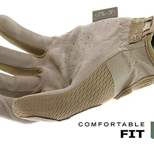 Mechanix Wear: Tactical Specialty 0.5mm High-Dexterity Work Gloves with Secure Fit and Precision Feel, Tactical Gloves for Airsoft, Paintball, Utility Use, Gloves for Men (Brown, Large)