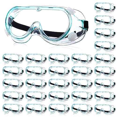 Yunsailing Protective Safety Goggles Lab Over Glasses Clear Anti Fog Eye Protection Goggles for Men Women