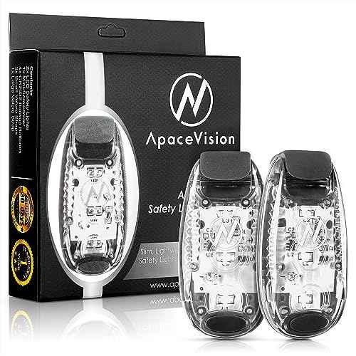 LED Safety Light (2 Pack) - Clip On Strobe/Running Lights for Runners, Dog, Bike, Walking, Boat, Kayak, Stroller and More - High Visibility Accessories for Your Reflective Gear, Bicycle