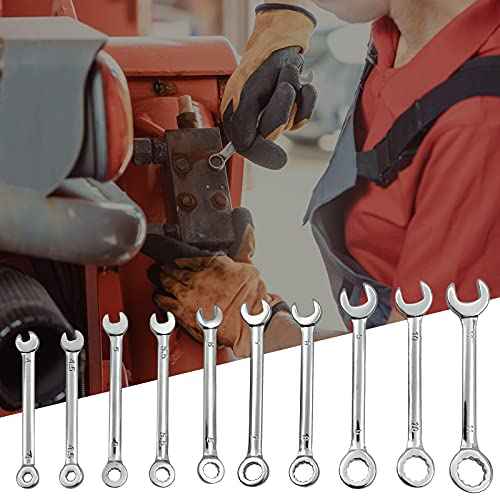 Mini Wrench Set Open End Wrench Combination Wrench Sets With Chain Ring Metric Type Wrenches (10pcs)