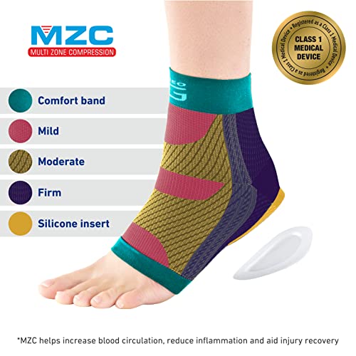 Neo-G Plantar Fasciitis Compression Socks – Support for Plantar Fasciitis, Heel and Arch Pain, Silicone Heel Cushioning for Targeted Pain Relief – Class 1 Medical Device – 1 Pair - XXL