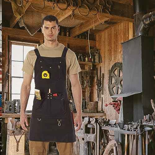 Rothco Full-Body Canvas Work Apron ?? 20 Utility DIY Accessory & Hand Tool Pockets