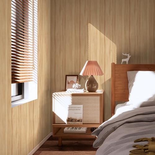 Wood Grain Contact Paper 17.3"x120" Oak Wood Look Peel and Stick Wallpaper Vintage Removable Self Adhesive Vinyl Faux Wood Wallpaper for Cabinets Countertops Covering