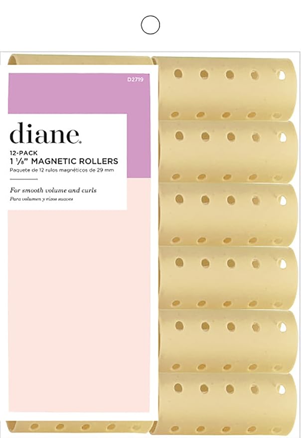 Diane Magnetic Roller - Beige - 12 Pack