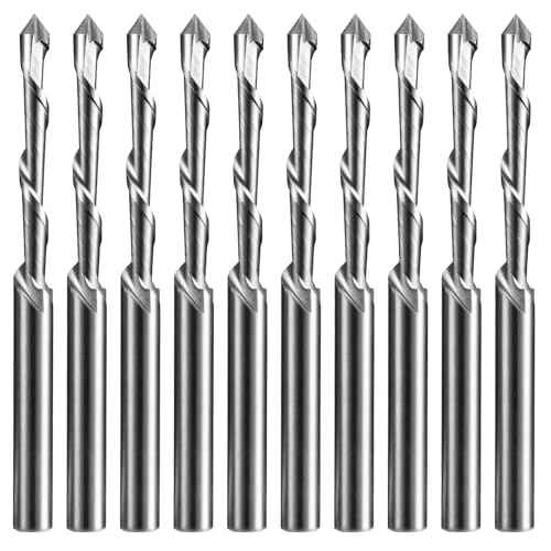 10Pcs Drywall Cutting Tools 3/16" Guide Point Cutting Bits,Drywall Bit Drywall Guide Point Cutting Bits,Used for with Spiral Saw and Power Tools