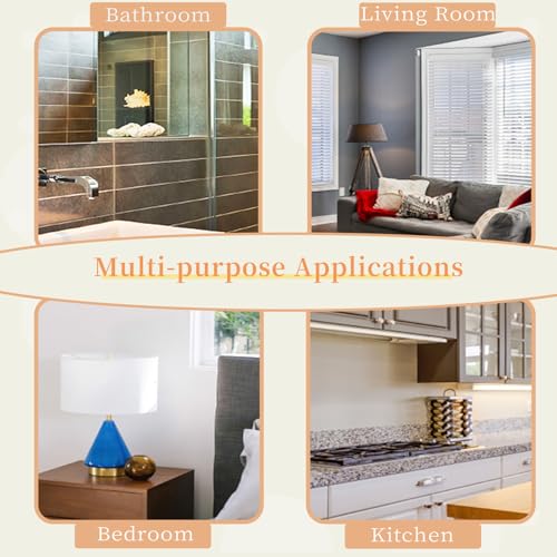 MULLSAN 10Meters Gray Wood Wallpaper Border Peel & Stick Wall Covering Kitchen Bathroom Bedroom Tiles Decor Sticker