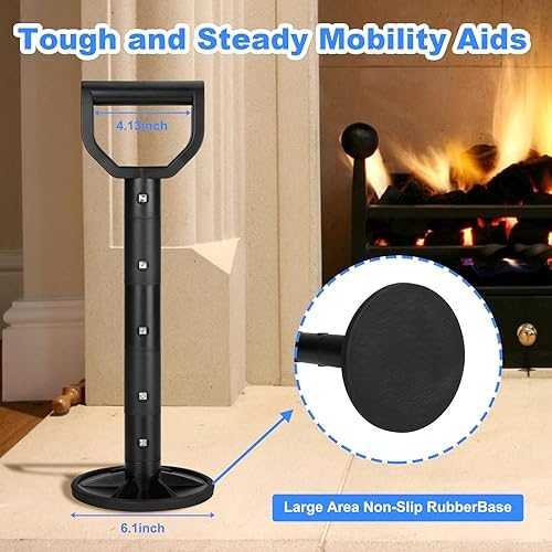 2 Package Generturbo Mobility Aids Tool Help Seniors Get Up from Floor Ground, Adjustable Standing Assist Supports Equipment, Elderly Lift Assist Devices for Old People