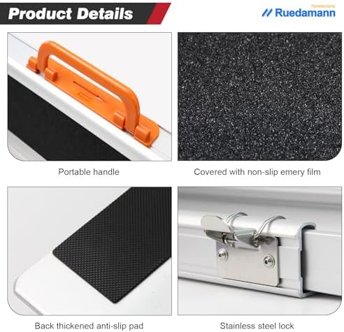 Ruedamann Portable Wheelchair Ramp, 7FT Adjustable Aluminum Ramp for Home, 600lbs Capacity,Telescoping Non-Skid Surface Wheel Chair Ramp for Home, Stairs, Steps
