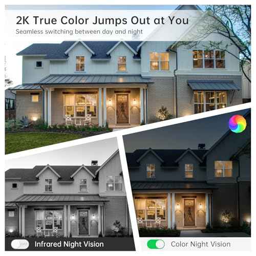 Solar Security Cameras Wireless Outdoor, 2K 360¡Æ View Battery Powered Outdoor Camera, Solar Outdoor Camera with PIR Motion Detection,Color Night Vision,2-Way Talk,IP65,Siren Alarm£¨1-Pack£©