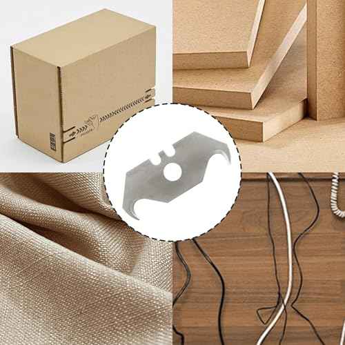 30PCS Carbon Steel Hook Blades, 2 Inch Utility Size Razor Blades with Plastic Box for Cutting Wallpaper, Carpet, Roofing Blade Knife