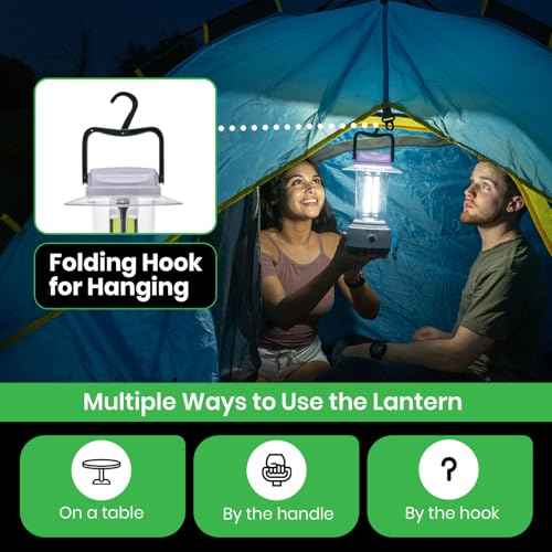 LitezAll LED Lanterns for Power Outages, Brightest Lantern 2000 Lumens - Battery Powered Light Emitting Diode Lantern for Emergency and Camping