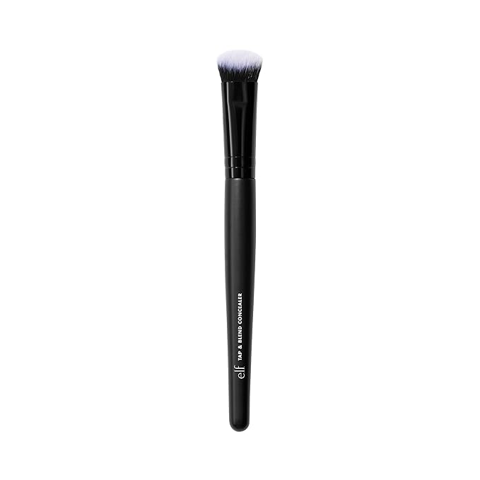 e.l.f. Tap & Blend Concealer Brush, Covers Blemishes & Dark Spots For An Airbrushed Finish With A Precision Tip, Synthetic, Vegan, & Cruelty-Free