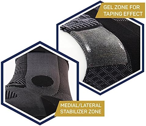OS1st AF7 Ankle Bracing Sleeve Helps stabilize weak Ankles, Assist with Inversion sprains, Relieve Achilles tendonitis
