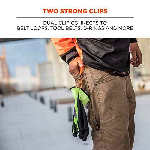 Ergodyne Squids 3420 Swiveling Glove Clip Holder with Dual Clips