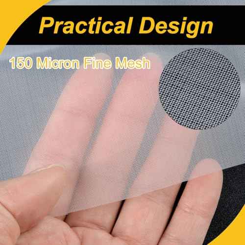 100 Mesh Paint Nylon Mesh Filter Woven Net Sheet Filter Cloth (39"x39")
