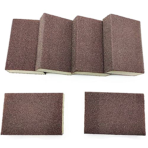 150# Grit Sponge Emery Cloth Sandpaper Blocks Buffing Diamond Polishing Pads Hand Sanding Tool 6pcs