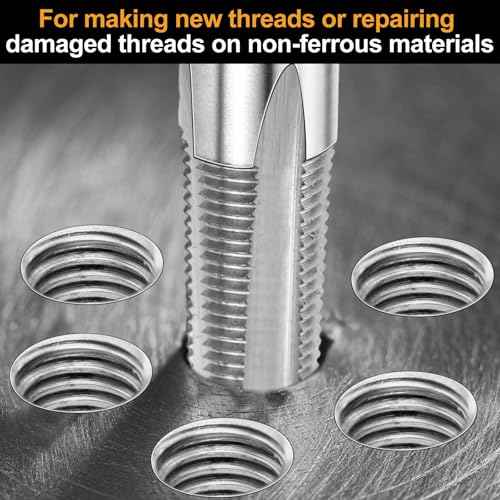 1/8-27 Npt Tap 21/64 Drill Bit, M2(6542) High Speed Steel Tap and Drill Bit Sets for Accurate Threads, Assorted Plumbers Mechanics DIY Thread Cutting Tools