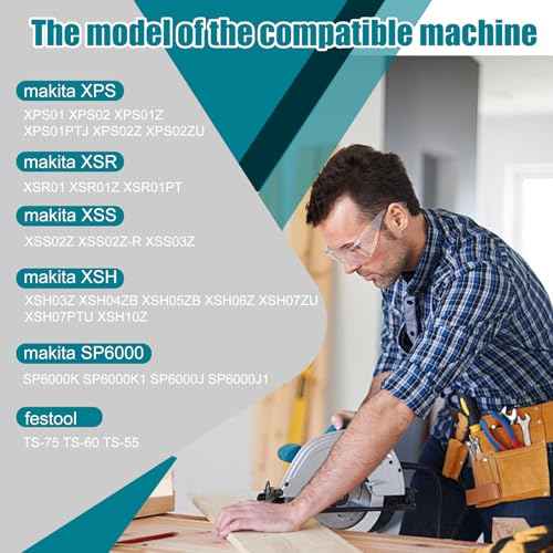 194368-5 55"Track saw Guide Rail for Makita.Includes 55" for Makita Guide Rail,2 Rail Connectors and Guide Rails Strip Bar. Track Saw Can't Dance on Guide Rail. (55in guide rail)