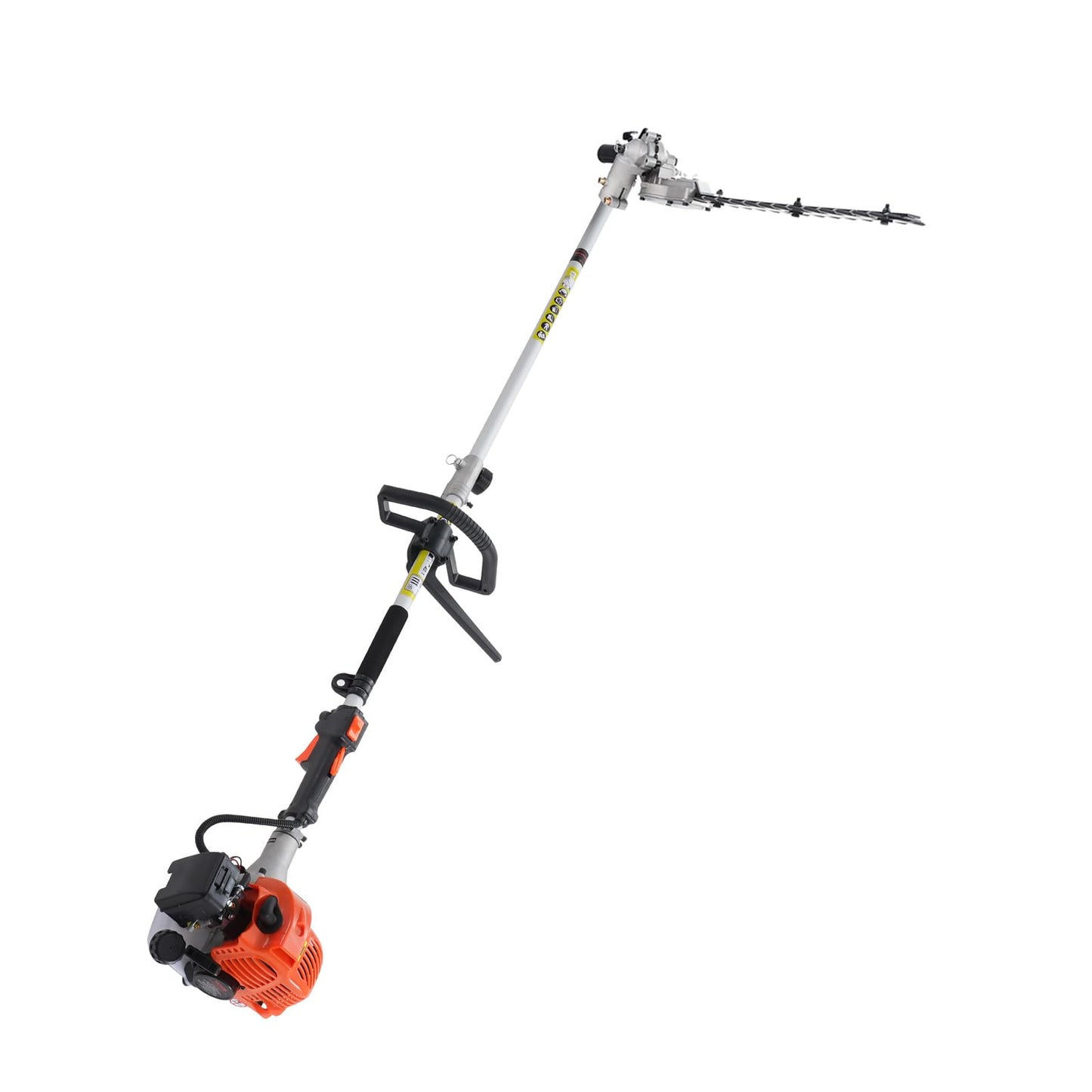VEVOR Gas Hedge Trimmer 2 Cycle with Extension Pole, 15.7-inch 26cc Gas Powered Pole Hedge Trimmer with Dual Sided Dual Action Blade, Great for Trimming Shrubs, Bushes, w/EPA, CE and EMC Certification