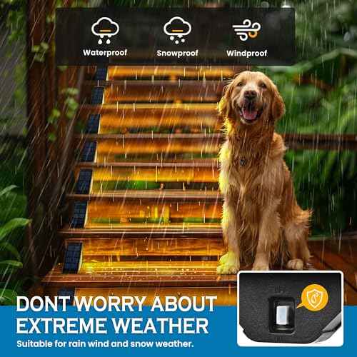 SOLPEX Solar Step Lights for Outside, 24 LEDs Solar Stair Lights Outdoor Waterproof Decor for Porch, Front Door, Stair, Step, Deck, Fence, Balcony, Patio, Wall, Yard, Garden(12 Pack, Warm White)